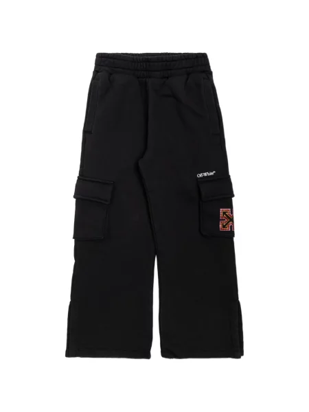 Spodnie cargo dziecięce Off-white białe