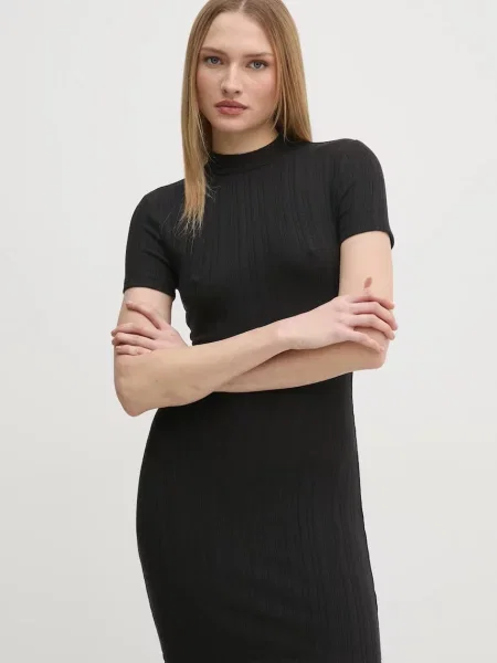Calvin Klein Jeans sukienka mini dopasowana czarny