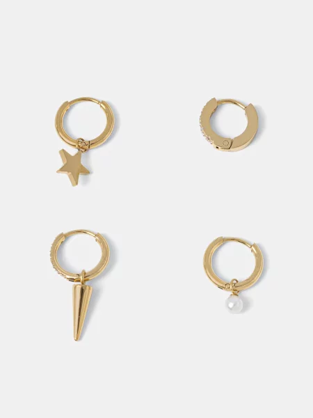 Pozlačeni uhani EDBLAD Peak One zlata