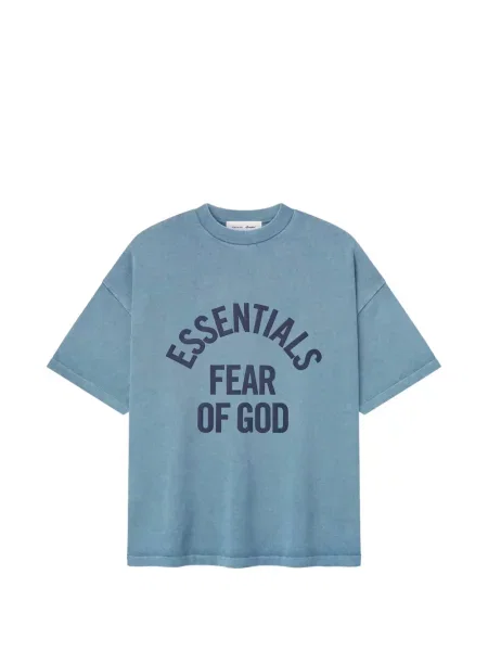 Tricou Fear Of God Essentials cu imagine albastru