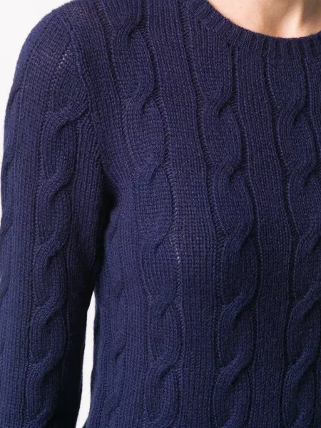 Μακρύς πουλόβερ Ralph Lauren Collection κλασικό μπλε