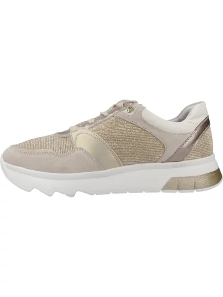 Welurowe sneakersy Stonefly żółte