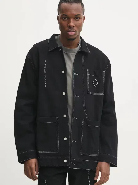 A-COLD-WALL* geacă din denim bărbați de tranziție oversize negru