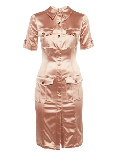 Mała mały sukienka mini Elisabetta Franchi garniturowa różowa