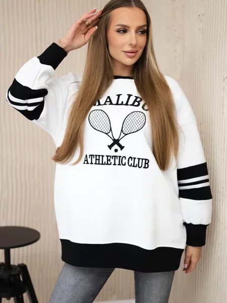 Bluza Kesi ocieplana biała