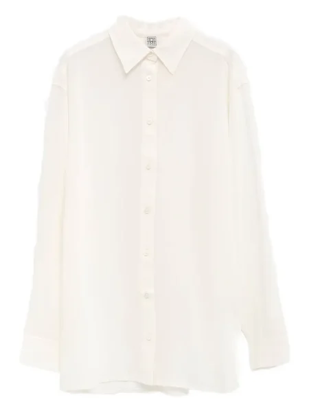 Kołnierzykowy koszula Toteme klasyczna biała
