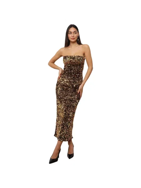Haljina La Modeuse zlatna