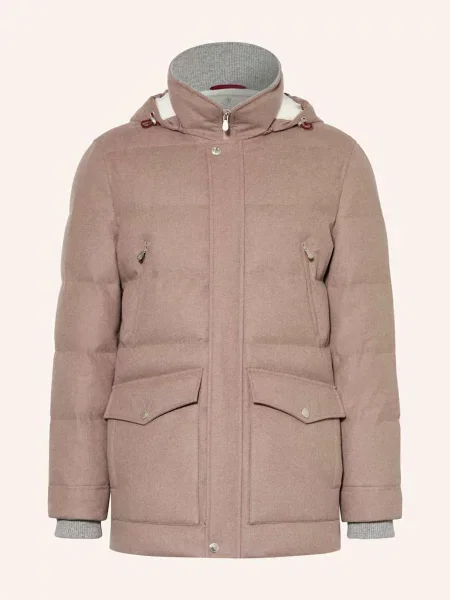 Brunello Cucinelli Péřová Parka béžová