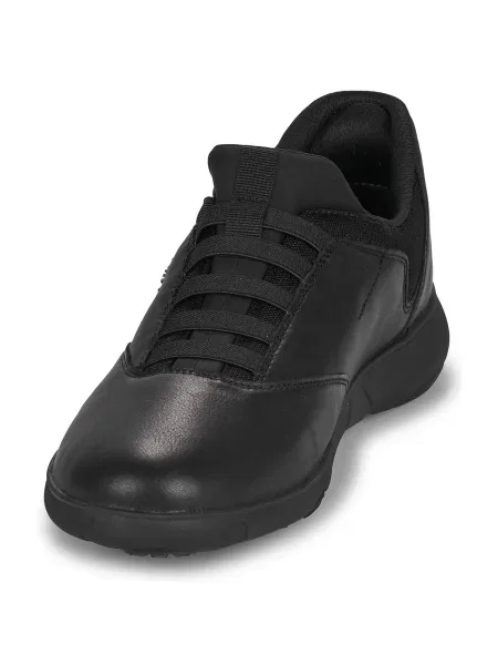 Sneakerși Geox din piele negru