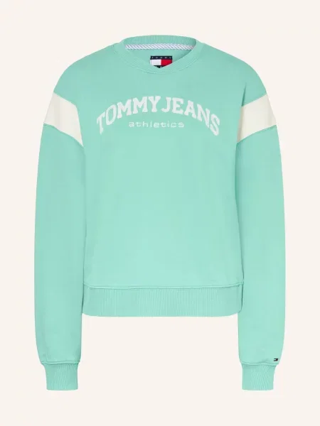 Mikina Tommy Jeans zelená