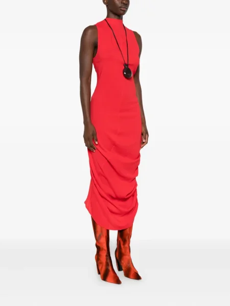Rochie midi Jacquemus până la genunchi de costum roșu