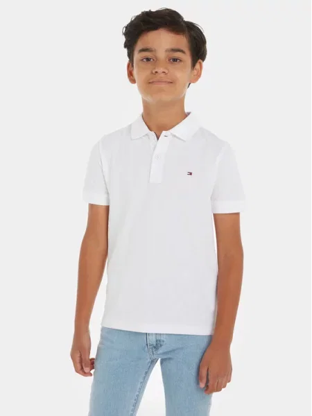 Tommy Hilfiger Polo majica Flag bela