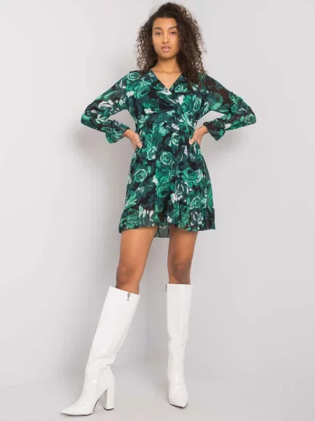 Rochie Fashionhunters de costum verde