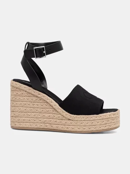 Sandale Calvin Klein cu pană negru