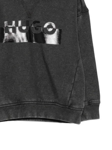 Bluza z kapturem dziecięca Hugo czarna