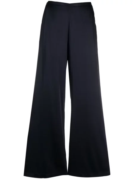 Pantaloni Forte_forte din satin albastru