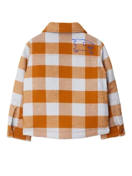 Kurtka dziecięca Burberry pomarańczowa