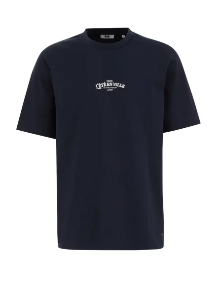 WE Fashion Tričko tmavě modrá bílá