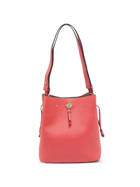 Bőr kézitáska Kate Spade piros