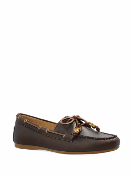 Garnitură de blană mocasini Michael Michael Kors din piele negru