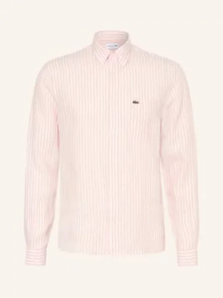 Lacoste Košile Regular Fit / světle červená bílá