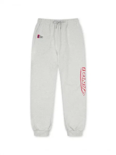 Funkční kalhoty melír / červená šedý