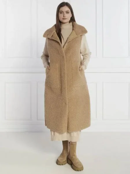 RIANI Cu două fețe vestă maro