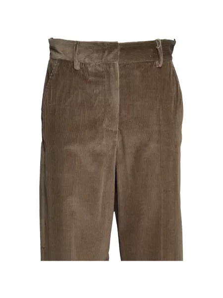 Pantaloni Weekend Max Mara de catifea verde