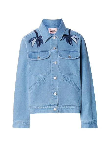 Lollys Laundry Geacă de primăvară-toamnă Bird albastru / bleumarin / albastru denim alb
