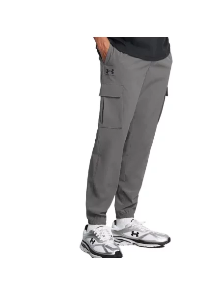 Spodnie Cargo Under Armour UA VIBE WOVEN szare
