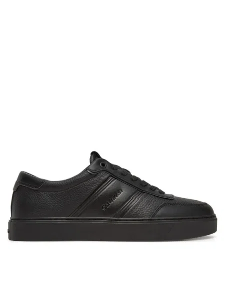 Tenisky Calvin Klein CLEAN CUP LOW LACE TAPE čierna