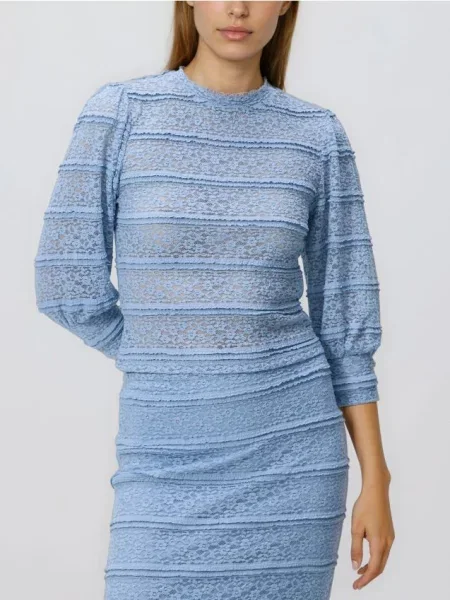 Reserved Блузка з мереживом блідо-блакитний блакитна