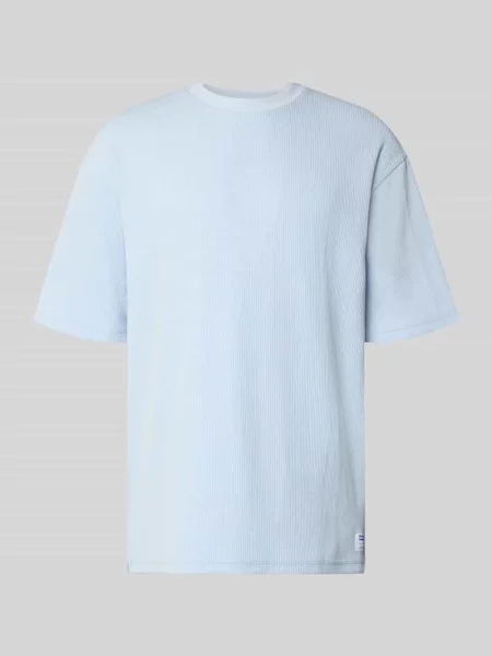 T-shirt o kroju relaxed fit z mieszanki bawełny model NUWAFFLE' Hugo Blue