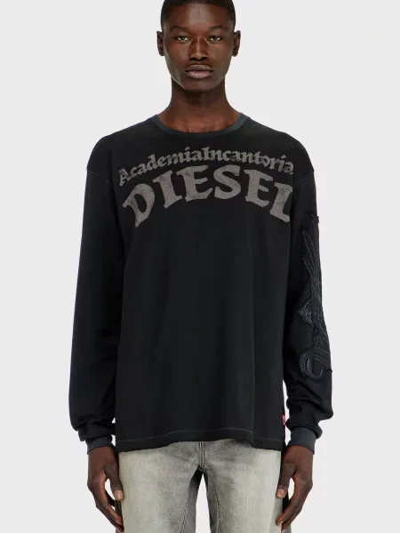 Лонгслів Diesel чорний