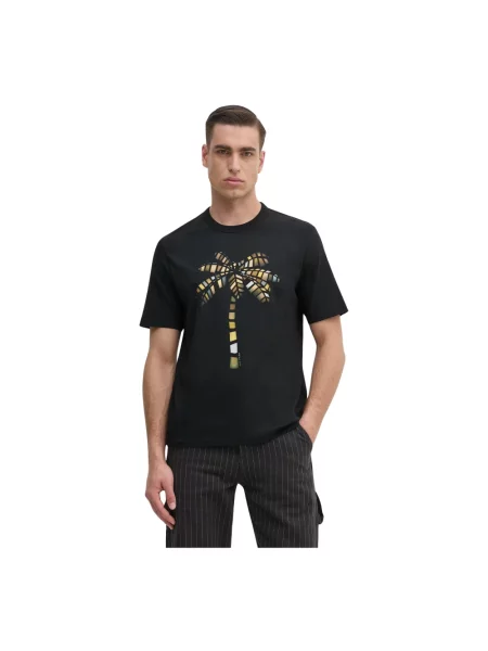 PS Paul Smith t-shirt z nadrukiem czarny