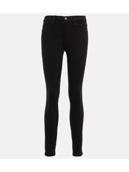 Skinny jeansy skinny Frame czarne