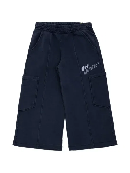 Spodnie cargo dziecięce Off-white białe