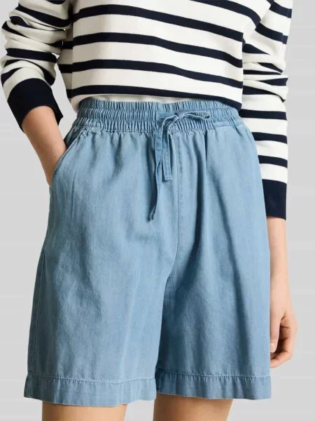 Szorty o kroju loose fit z czystej bawełny Tom Tailor Denim