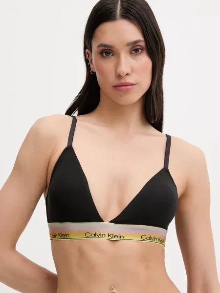 Calvin Klein Underwear podprsenka s bavlnou černá