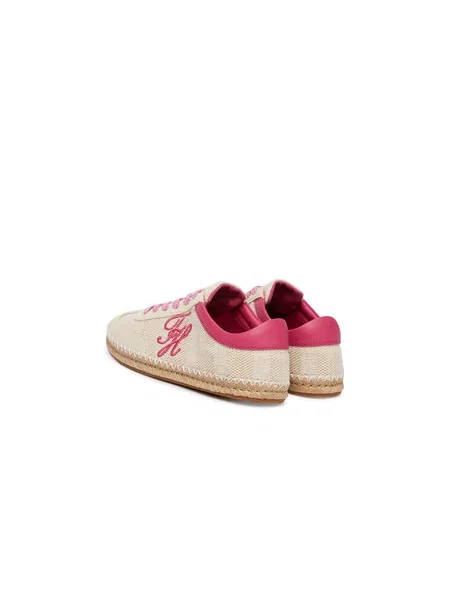 Tommy Hilfiger Espadrile Woven Logo Embroidery bež