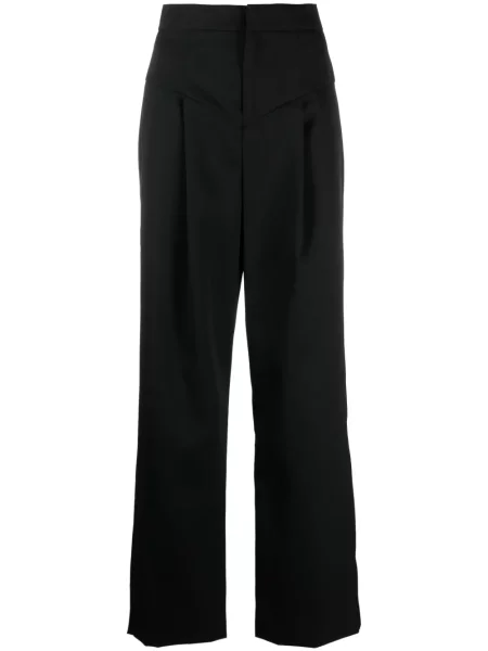 Pantaloni Isabel Marant de lână negru