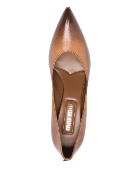 Pantofi cu toc Miu Miu maro