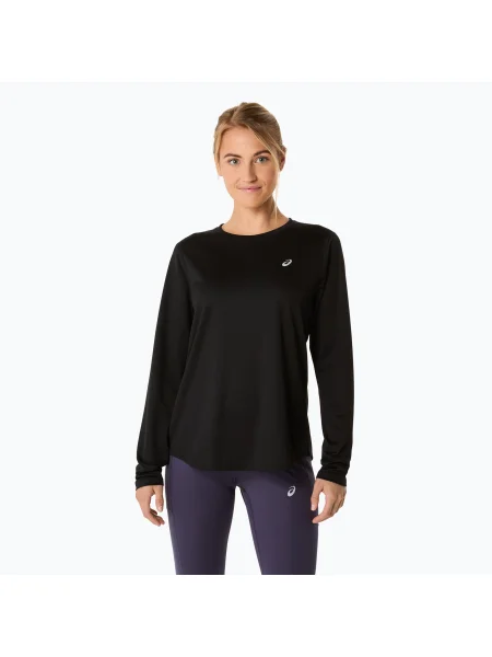 Tricou mânecă lungă Asics alergare negru