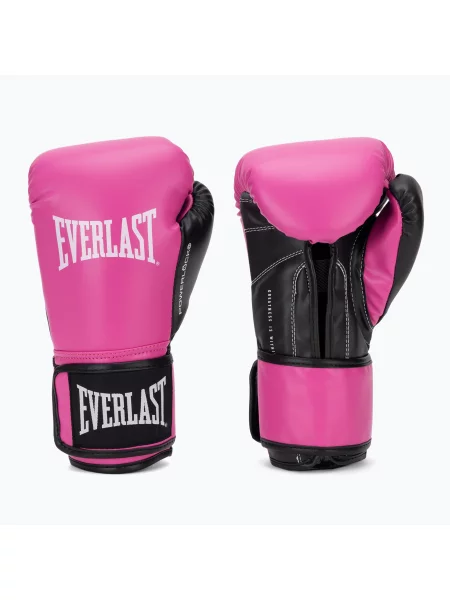 Боксови ръкавици Everlast Powerlock Pro OG H&L Training Glove pink/black черно