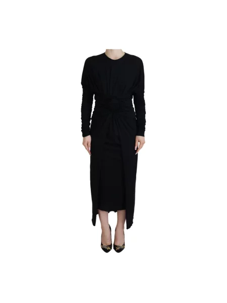 Sukienka midi Dolce And Gabbana czarna
