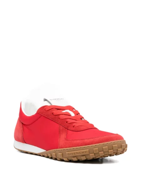 Sneakerși Givenchy din piele de căprioară roșu