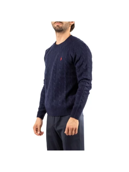 Sweter Ralph Lauren wełniany niebieski