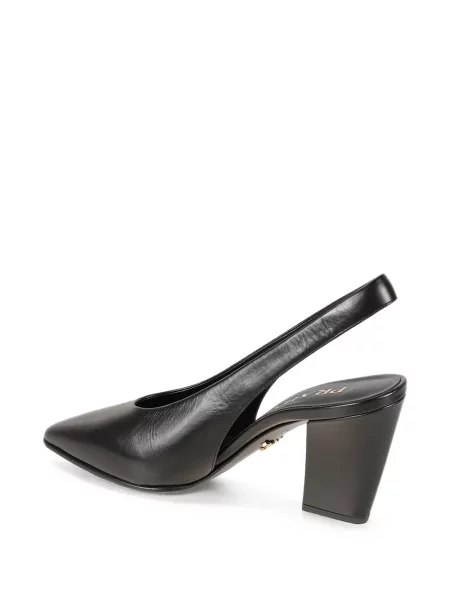 Pantofi cu toc Prada din piele slingback negru