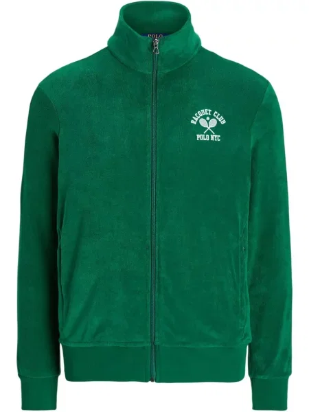 Portofel Polo Ralph Lauren din piele cu broderie verde