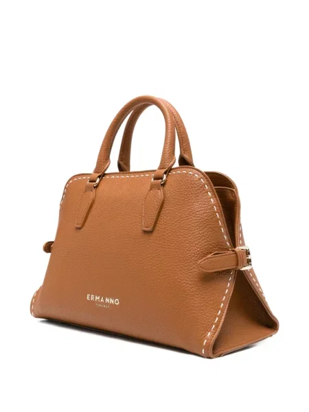 Mała torba Ermanno Firenze skórzana brązowa